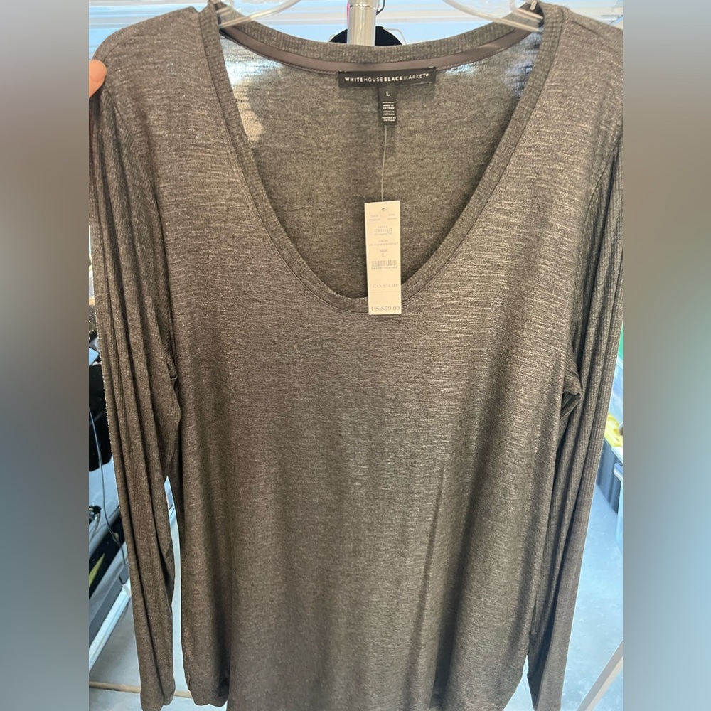 Women’s Long Sleeve, White House Black Market Top